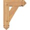 Ekena Millwork Traditional Arts and Crafts Smooth Bracket w/ Offset Brace, Western Red Cedar, 5 1/2"W x 14"D x 18"H BKT0604X14X18TRA03SWR - alternate 2